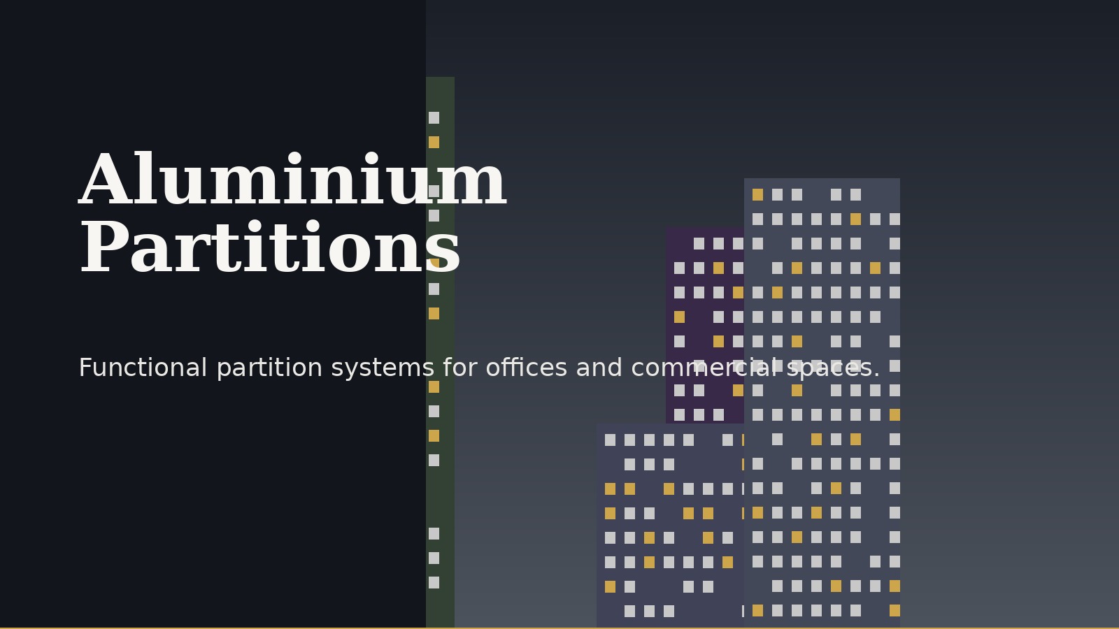 Aluminium Partitions service by Confist Infratech in Bangalore